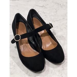 Style & Co Women’s Jurnae Mary Jane Pumps Shoes Suede Blocked Heels Size 8 Black